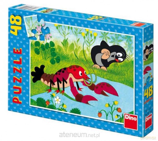 Puzzle 48 Krecik i rak DINO [PUZZLE]