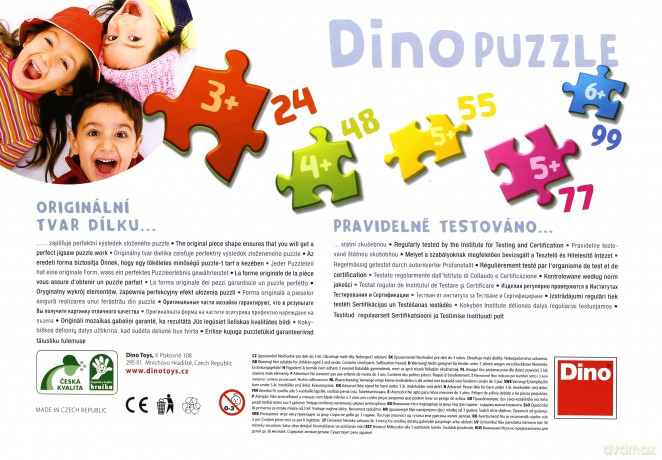 Puzzle 48 Krecik i rak szyją spodnie DINO [PUZZLE]