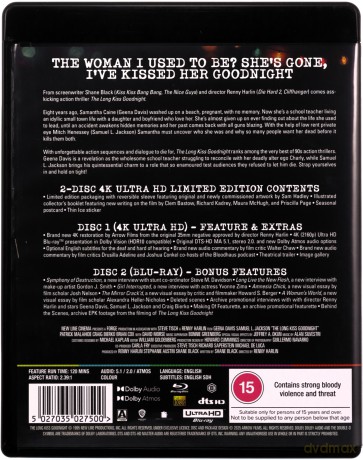 The Long Kiss Goodnight (Długi pocałunek na dobranoc) (Limited) [Blu-Ray 4K]