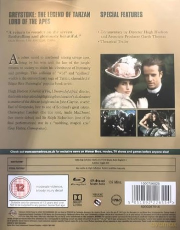Greystoke: The Legend of Tarzan, Lord of the Apes [Blu-Ray]