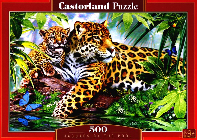 Puzzle 500 Jaguars by the pool CASTOR 127153 [PUZZLE]