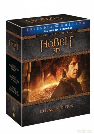 Hobit 1-3 kolekce (prodloužená verze, 15 BD) [Blu-Ray 3D]+[Blu-Ray]