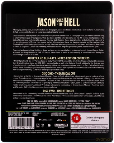 Jason Goes to Hell: The Final Friday (Piątek trzynastego IX: Jason idzie do piekła) (Limited) [Blu-Ray 4K]+[Blu-Ray]