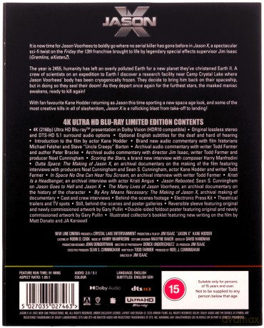 Jason X Limited Edition [Blu-Ray 4K]+[Blu-Ray]