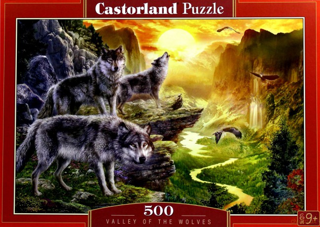 Puzzle 500 Valley of the Wolves CASTOR 129230 [PUZZLE]
