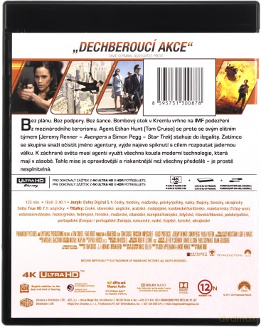 Mission: Impossible 4 - Protokół duchów (Mission: Impossible - Ghost Protocol) [Blu-Ray 4K]