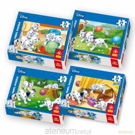 Puzzle 54 mini 101 Dalmatyńczyków 1 TREFL [PUZZLE]