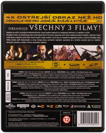 Mumia 1-3 (The Mummy 1-3) [3xBlu-Ray 4K]