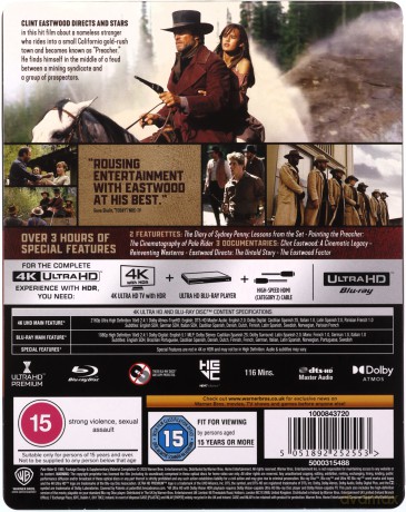 Pale Rider (Niesamowity jeździec) (steelbook) [Blu-Ray 4K]+[Blu-Ray]