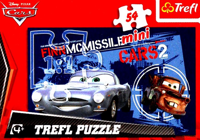 Puzzle 54 mini Auta Finn i Złomek TREFL [PUZZLE]