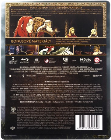 The Lord of the Rings: The War of the Rohirrim (The Lord of the Rings: The War of the Rohirrim) (steelbook) [Blu-Ray 4K]+[Blu-Ray]