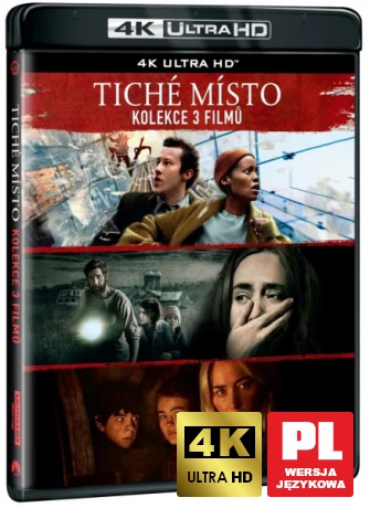 Ciche miejsce 1-3 (A Quiet Place 1-3) [Blu-Ray 4K]+[3xBlu-Ray]