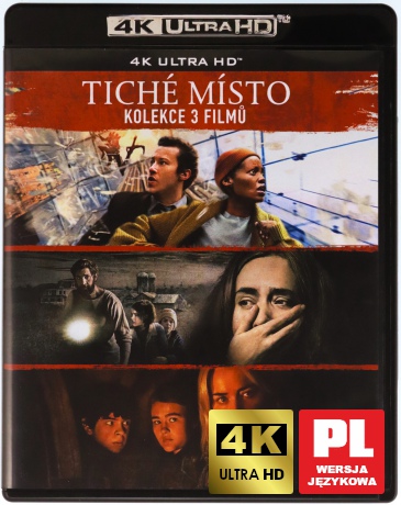Ciche miejsce 1-3 (A Quiet Place 1-3) [Blu-Ray 4K]+[3xBlu-Ray]
