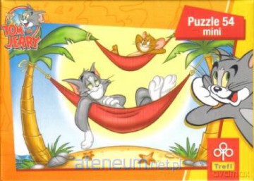 Puzzle 54 mini Wakacje Toma&Jerry'ego Hamaki TREFL [PUZZLE]