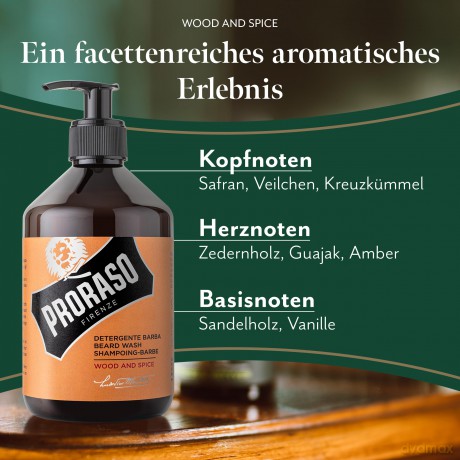 Beard soap Wood & Spice 500 ml