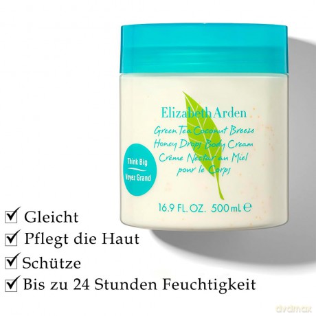Body cream Green Tea Coconut Breeze Honey Drops Body Cream 500 ml