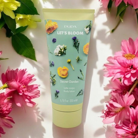 Body lotion with a bag Secret Garden LetÂ´s Bloom Body Lotion 200 ml