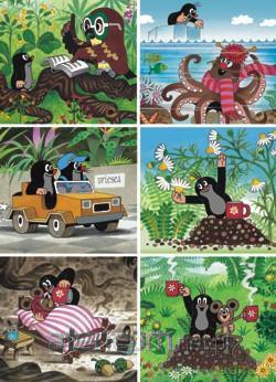Puzzle 60 Krecik uzdrowił myszkę MIX x6 DINO [PUZZLE]