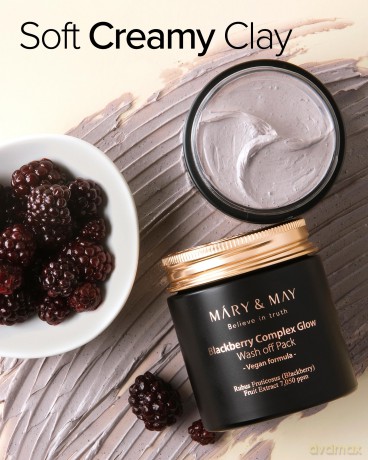 Brightening face mask Blackberry Complex Glow Wash Off Pack 125 g