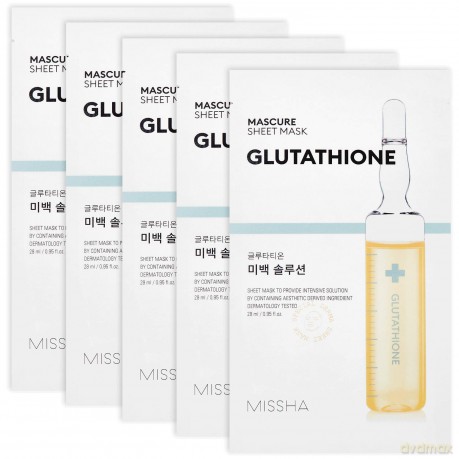 Brightening face mask Mascure Glutathione Sheet Mask 27 ml