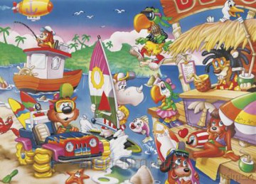 Puzzle 60 maxi - Na plaży AXEL [PUZZLE]