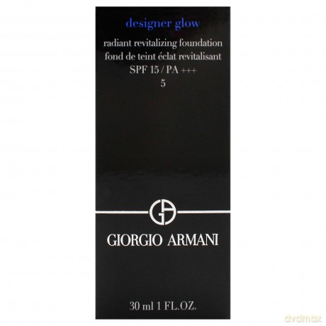 Brightening liquid make-up SPF 15 Designer Glow Radiant Revitalizing Foundation 30 ml - Shade: 5