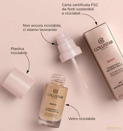 Brightening Moisturizing Makeup SPF 15 Second Skin Foundation 30 ml - Shade: 1N Ivory
