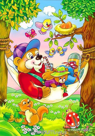 Puzzle 60 Maxi - Odpoczynek na hamaku MAXIM [PUZZLE]