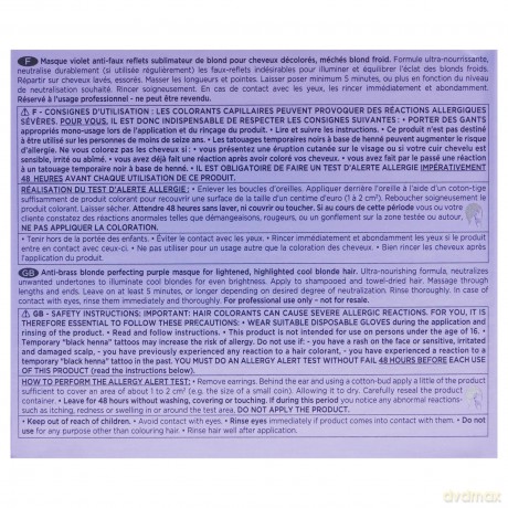 Care mask for cool shades of blond hair Blond Absolu Ultra Violet Mask - Volume: 500 ml