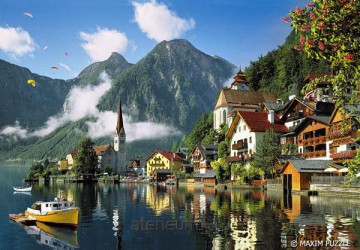 Puzzle 600 - Hallstatt Austria MAXIM [PUZZLE]