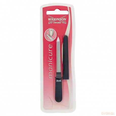 Chrome-plated stainless steel file with case Manicure Pocket Sapphire Nail File