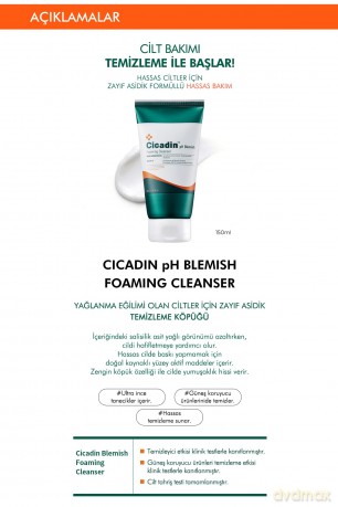 Cicadin pH Blemish Foaming Cleanser for Sensitive Skin 150 ml