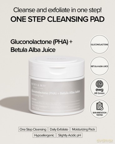Cleansing facial pads Gluconolactone PHA + Betula Alba Juice Cleansing Pad 70 pcs