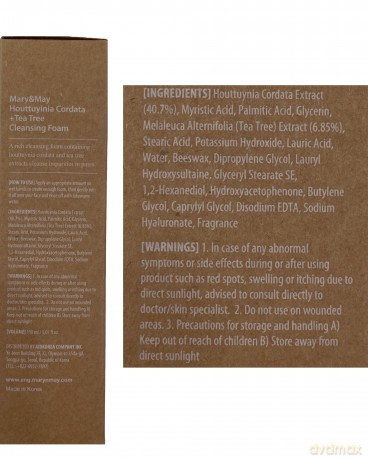 Cleansing foam for problematic skin Houttuynia Cordata + Tea Tree Cleansing Foam 150 ml