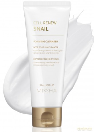 Cleansing foam with snail extract Super Aqua Cell Renew Snail Cleansing Foam 100 ml