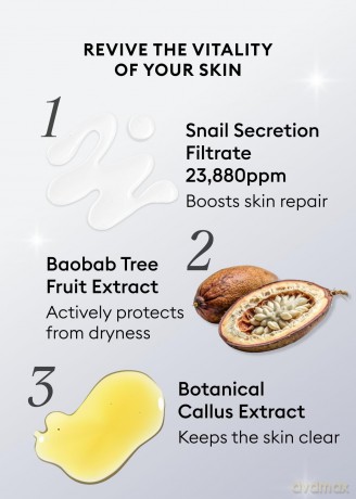 Cleansing foam with snail extract Super Aqua Cell Renew Snail Cleansing Foam 100 ml