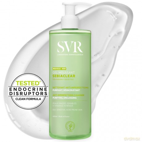 Cleansing gel for oily and acne-prone skin Sebiaclear Anti-Blemishes Cleanser - Volume: 400 ml
