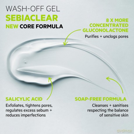 Cleansing gel for oily and acne-prone skin Sebiaclear Anti-Blemishes Cleanser - Volume: 400 ml
