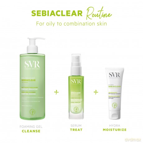 Cleansing gel for oily and acne-prone skin Sebiaclear Anti-Blemishes Cleanser - Volume: 400 ml