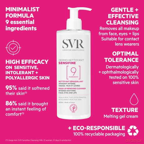 Cleansing lotion Sensifine Dermo-Nettoyant 400 ml