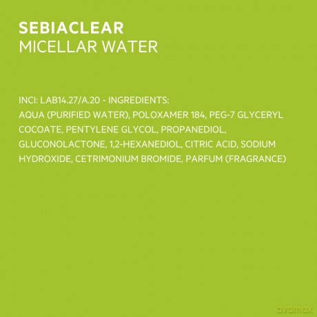Cleansing micellar water Sebiaclear Cleansing Micellar Water 400 ml