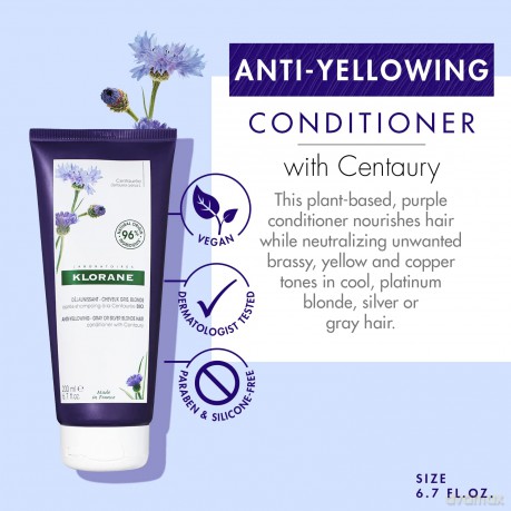 Conditioner neutralizing yellow tones Bio Cornflower Conditioner - Volume: 200 ml