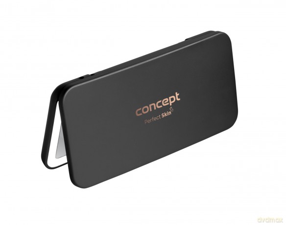 Cosmetic pocket mirror with LED lighting black KZ2020