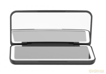 Cosmetic pocket mirror with LED lighting black KZ2020