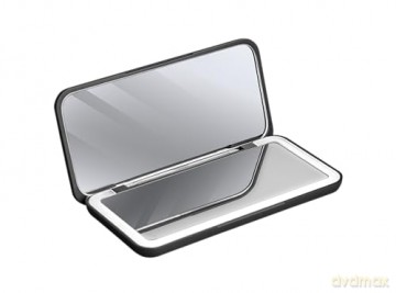 Cosmetic pocket mirror with LED lighting black KZ2020