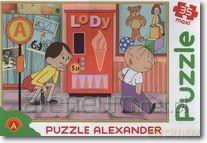 Puzzle maxi Bolek i Lolek automat do lodów ALEX [PUZZLE]