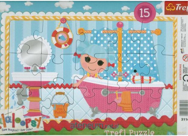 TREFL Puzzle ramkowe 15 Lalaloopsy Kąpiel Mariny [PUZZLE]