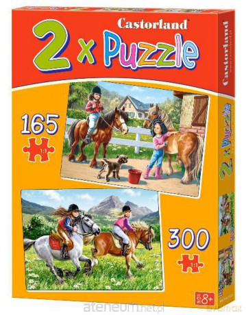 Puzzle x 2 - Riding Horses CASTOR 119940 [PUZZLE]