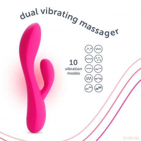 Dual vibrating stimulator pink