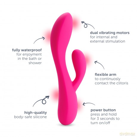 Dual vibrating stimulator pink